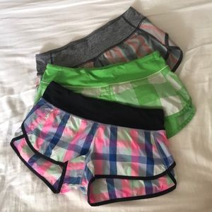 Lululemon shorts bundle - size 4